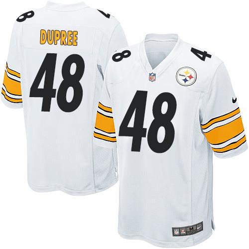 Nike Steelers #48 Bud Dupree White Youth Stitched NFL Elite Jersey